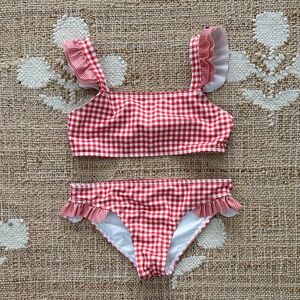 Minnow Red Gingham Bikini 11/12